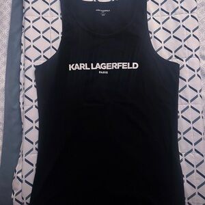 Karl Lagerfeld Black Sleeveless Top